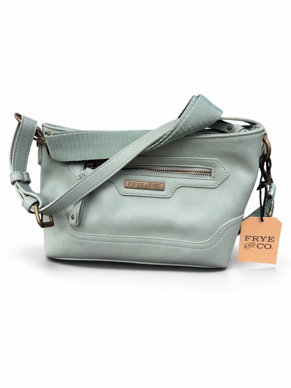 FRYE AND CO. Mint Green Leather Crossbody